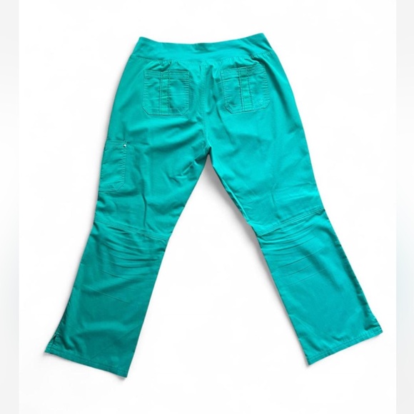 Healing Hands Purple Label Green Scrub Pants Large Petite - Picture 3 of 4